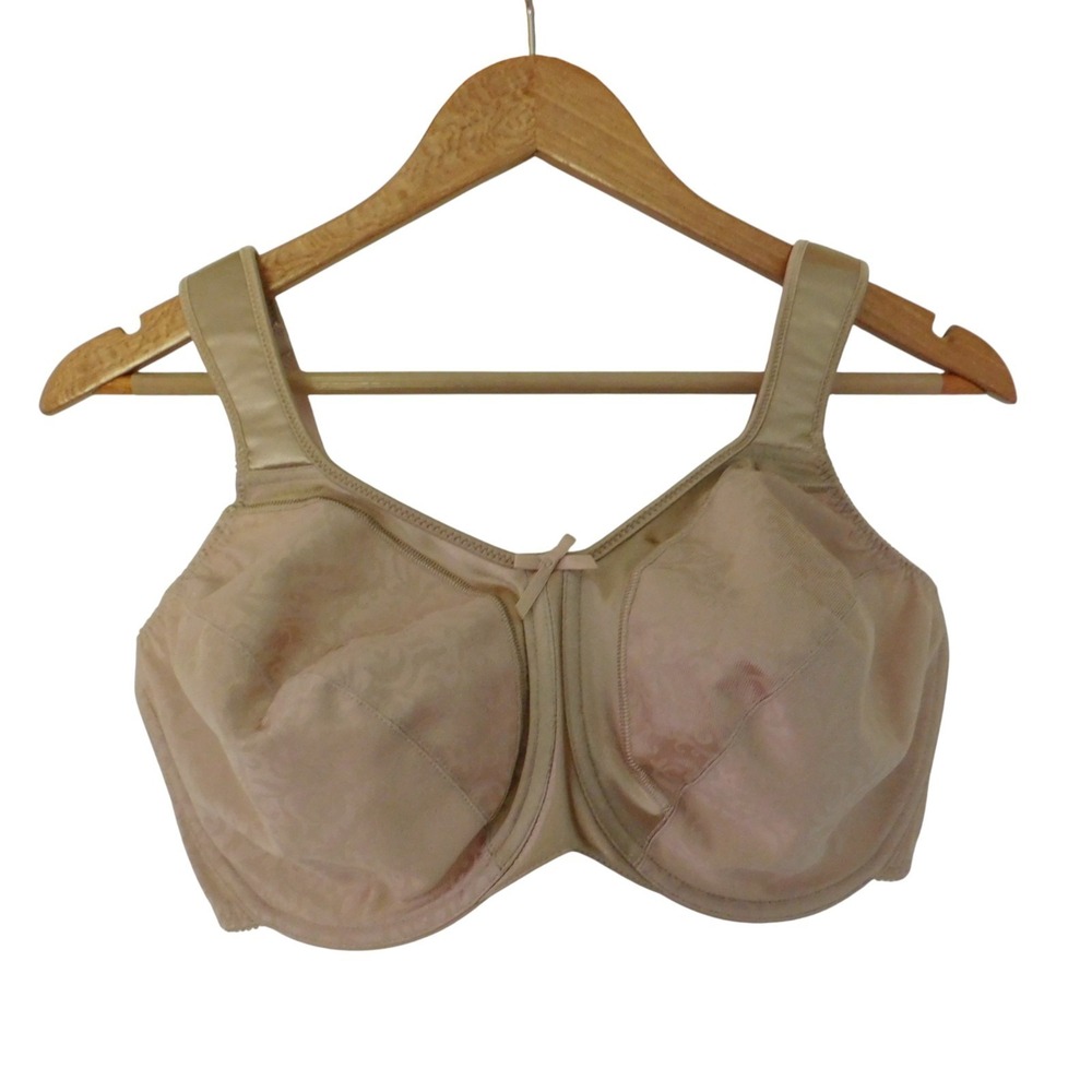 NEW BALI Minimizer Satin Tracings Comfort Underwire Bra 3562‎ 36DDD Beige